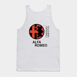 Alfa Romeo Ricambi Originali black text Tank Top